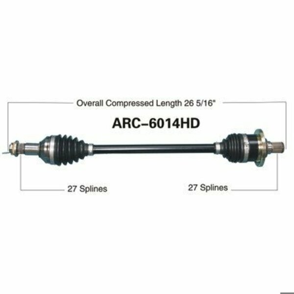 Wide Open Heavy Duty CV Axle for ARCTIC HD REAR L/R PROWLER 06-14 ARC-6014HD